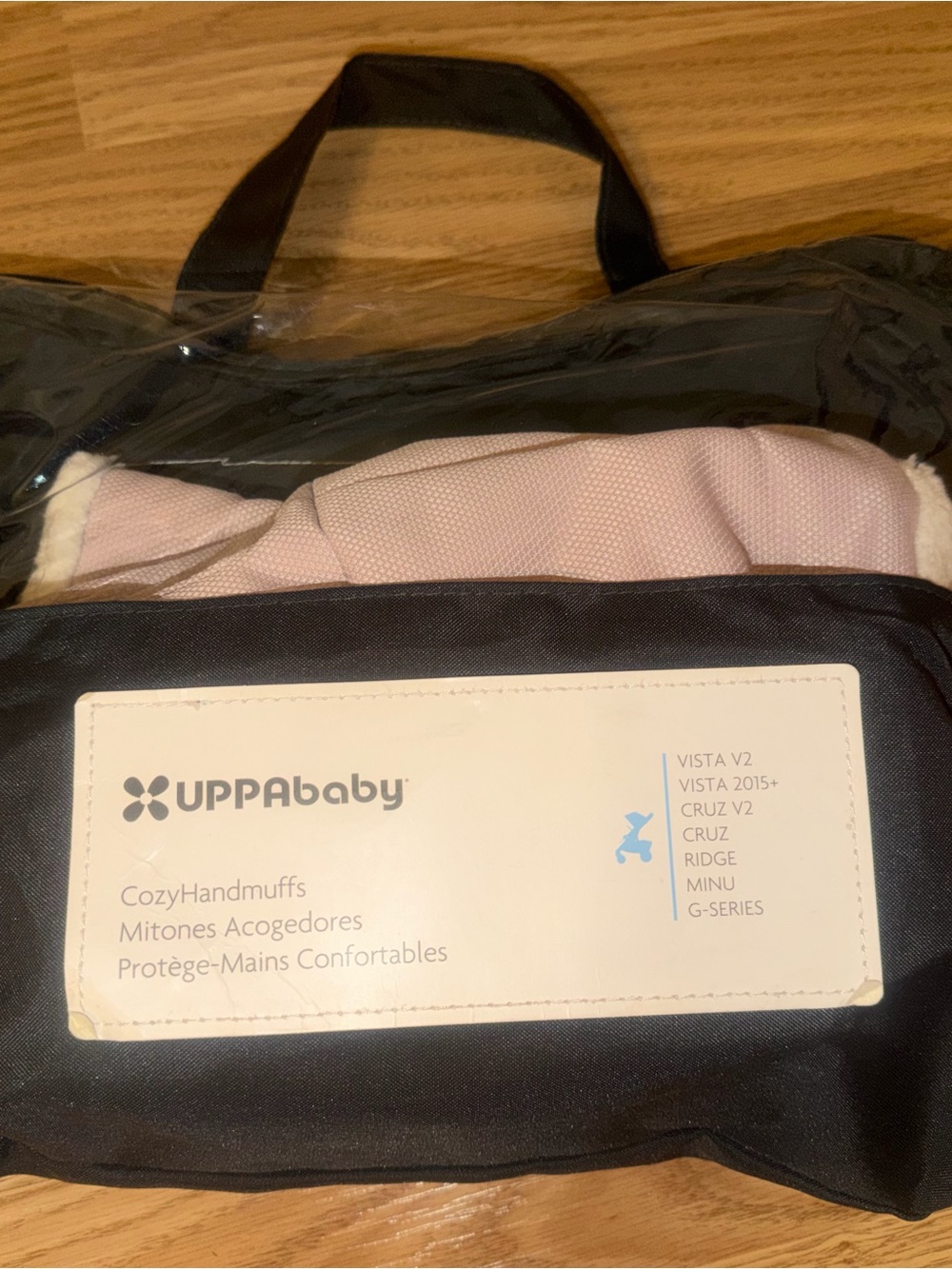UPPAbaby CozyHandmuffs in Light Pink